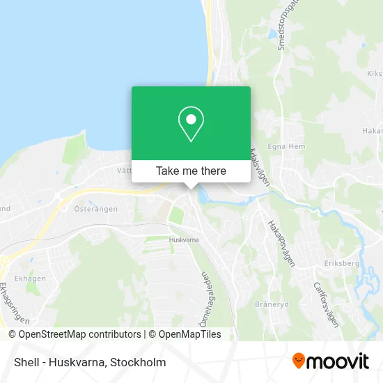 Shell - Huskvarna map