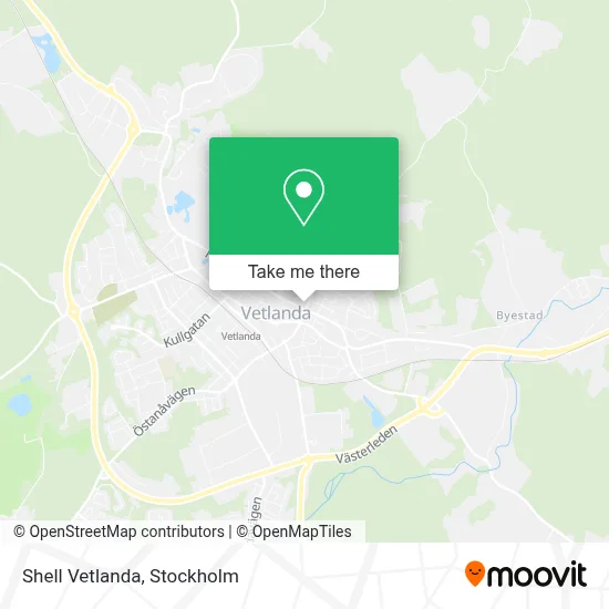 Shell Vetlanda map