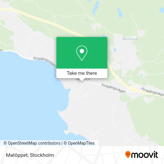 Matöppet map