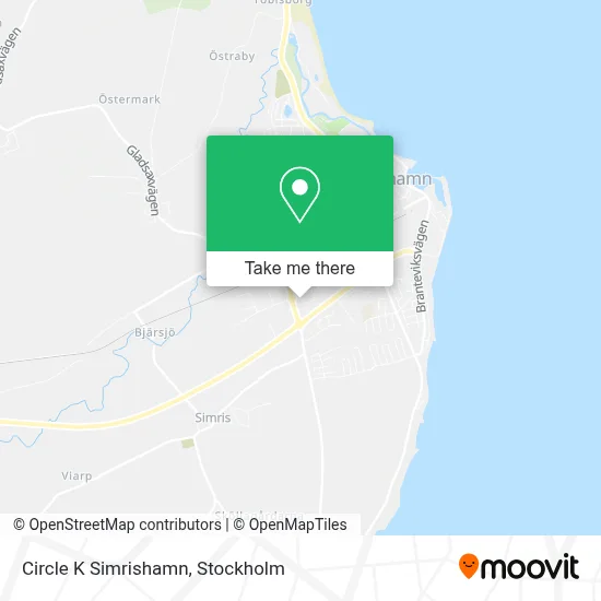 Circle K Simrishamn map