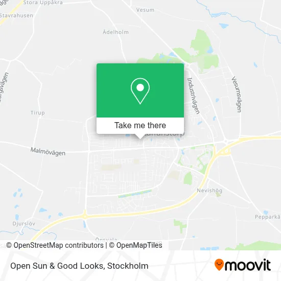 Open Sun & Good Looks map