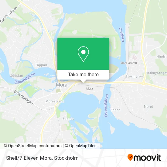 Shell/7-Eleven Mora map