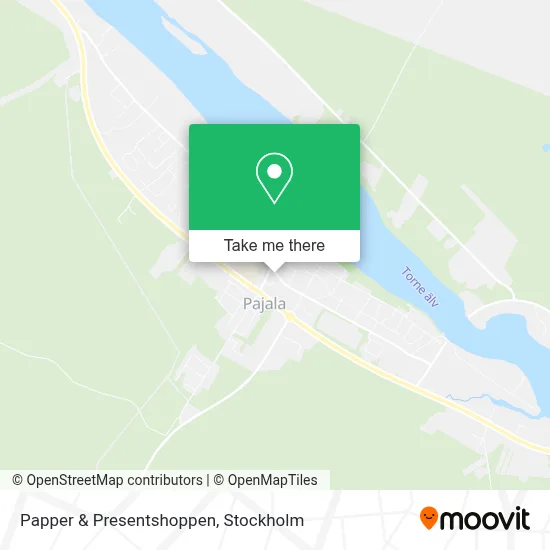 Papper & Presentshoppen map