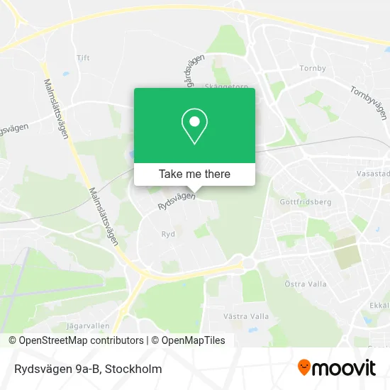 Rydsvägen 9a-B map
