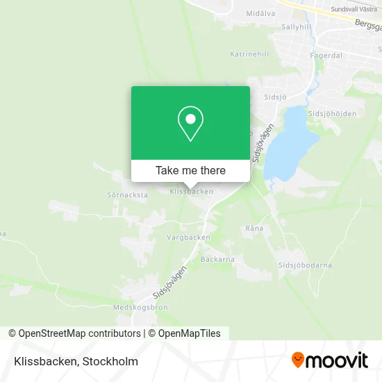Klissbacken map