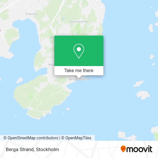 Berga Strand map