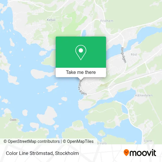 Color Line Strömstad map