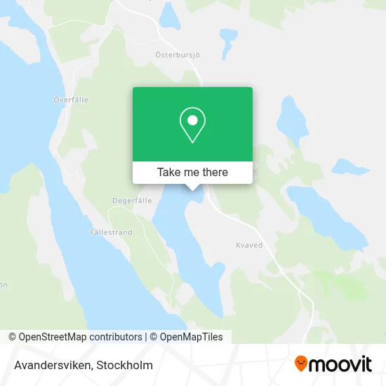 Avandersviken map