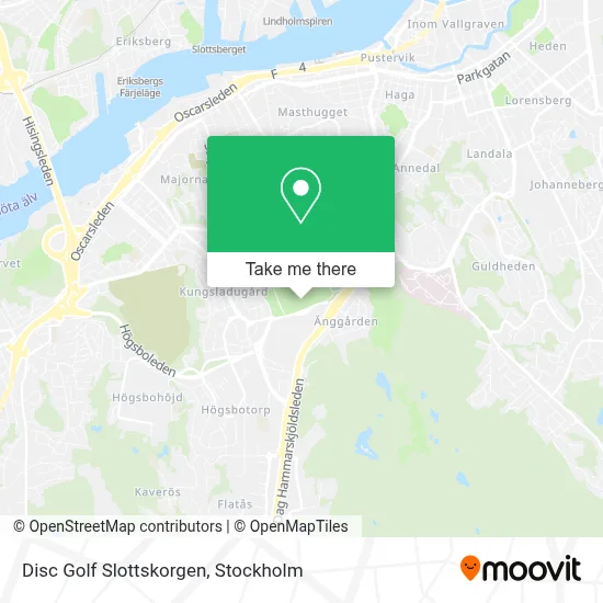 Disc Golf Slottskorgen map