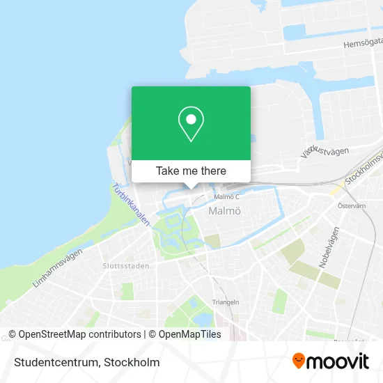 Studentcentrum map