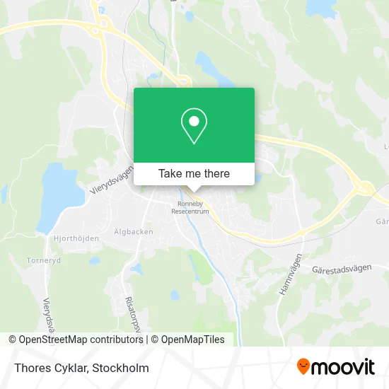 Thores Cyklar map