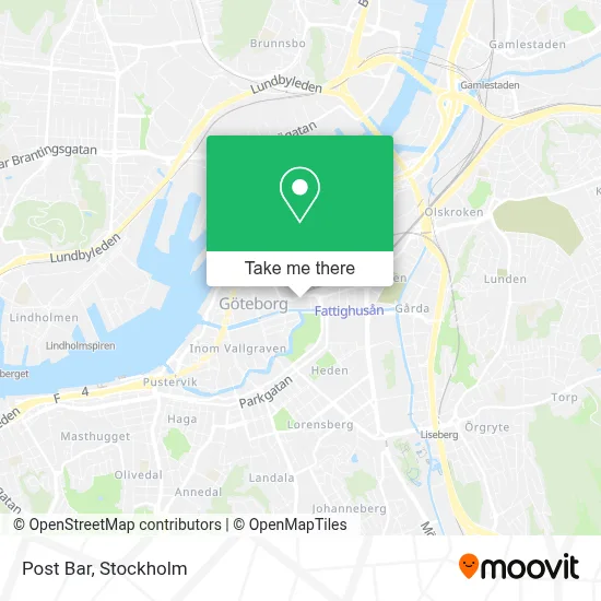 Post Bar map