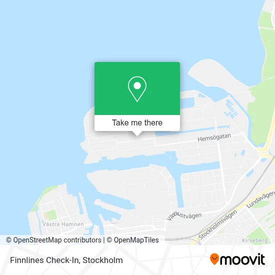 Finnlines Check-In map