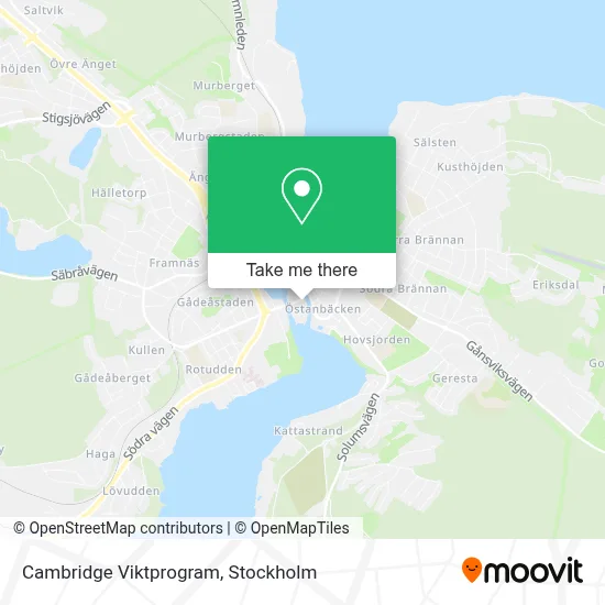 Cambridge Viktprogram map