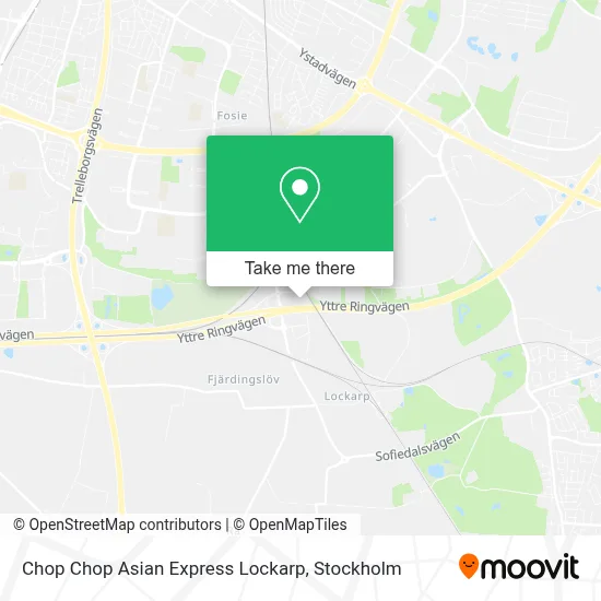 Chop Chop Asian Express Lockarp map
