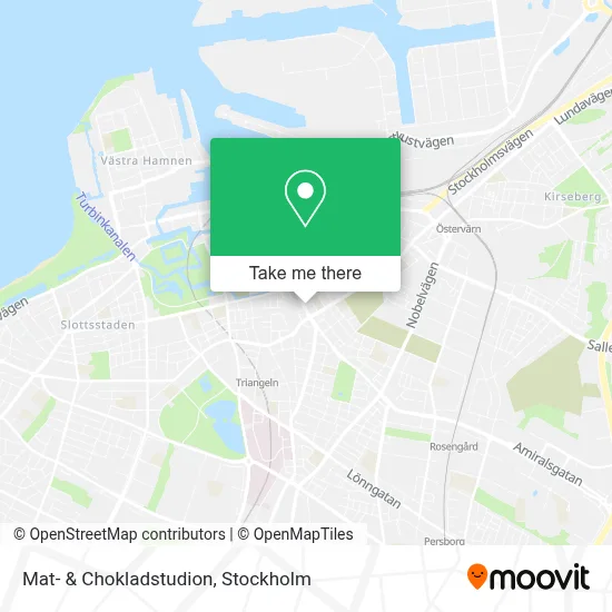 Mat- & Chokladstudion map