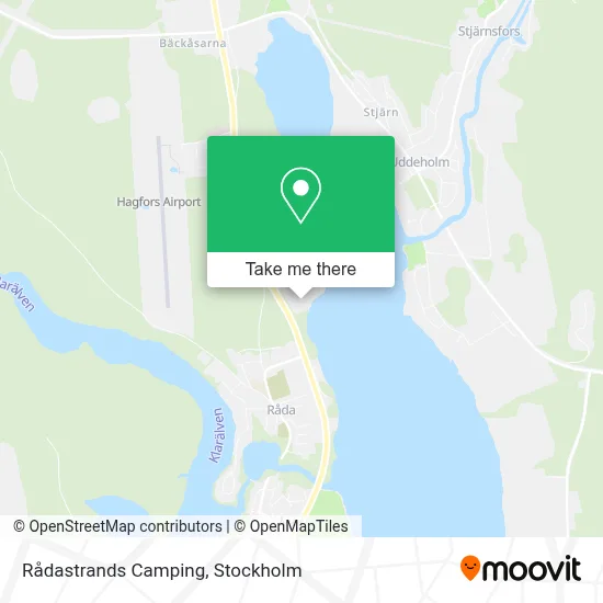Rådastrands Camping map