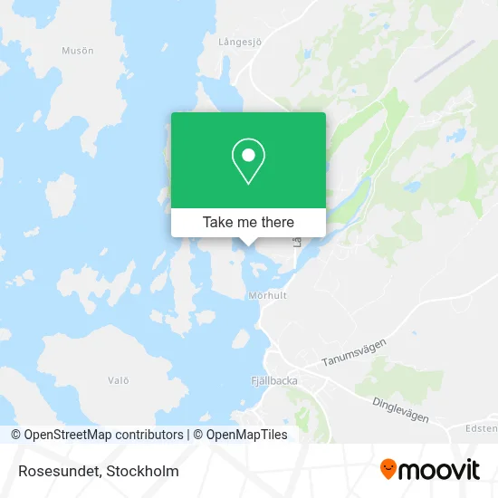 Rosesundet map
