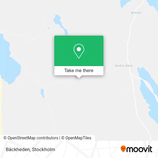 Bäckheden map