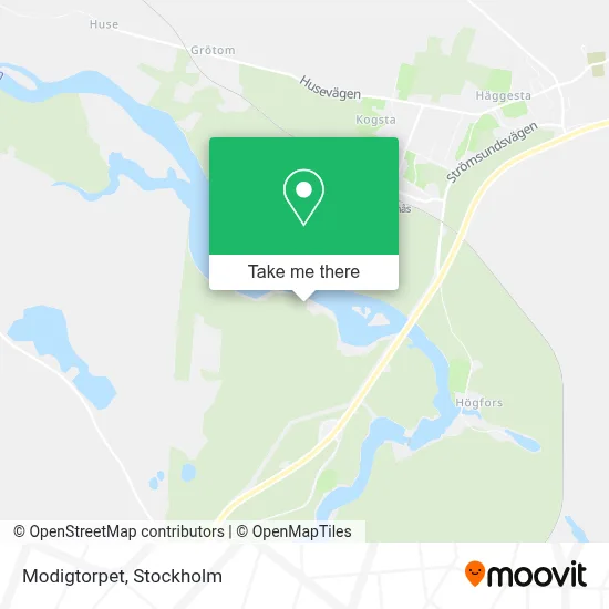 Modigtorpet map