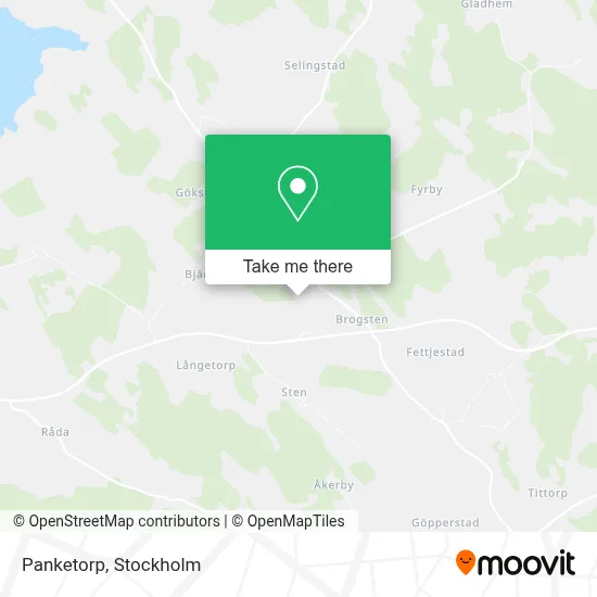 Panketorp map