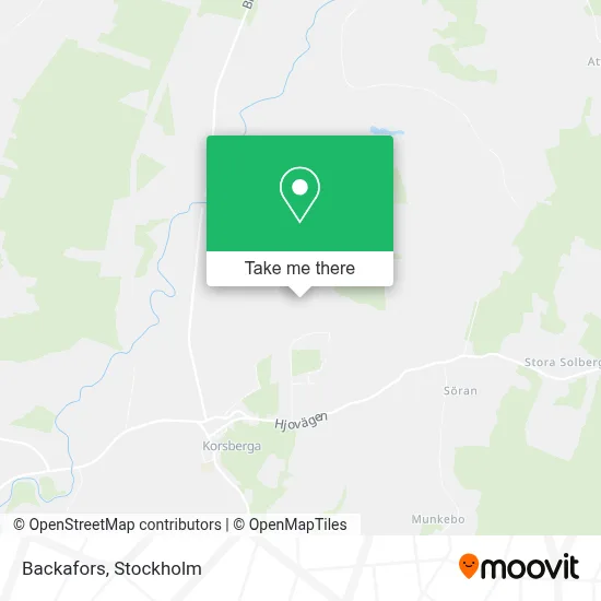 Backafors map