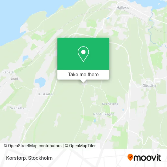 Korstorp map