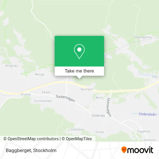 Baggberget map