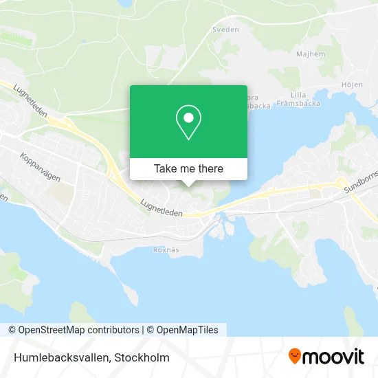 Humlebacksvallen map