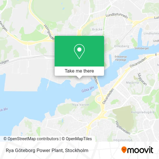 Rya Göteborg Power Plant map