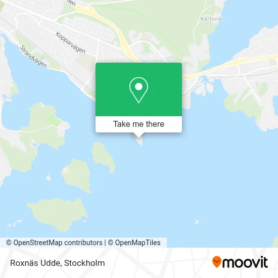 Roxnäs Udde map