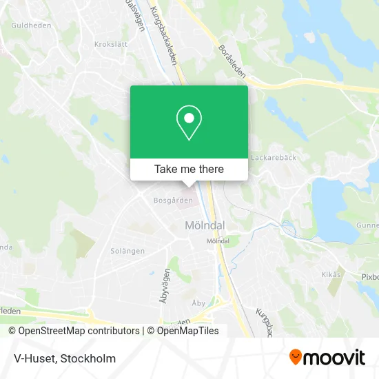 V-Huset map