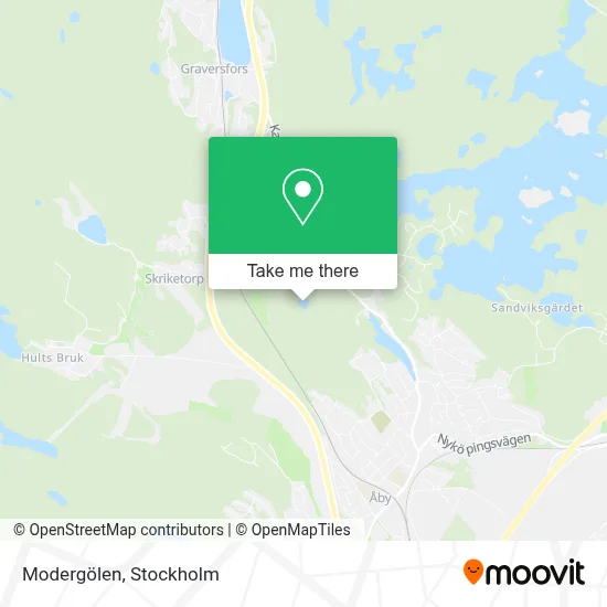 Modergölen map