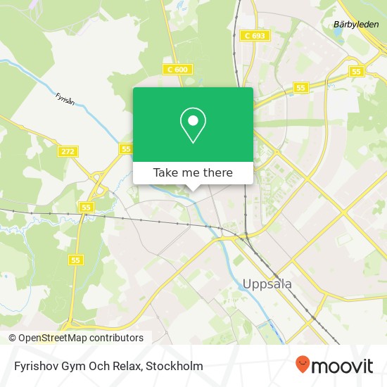 Fyrishov Gym Och Relax map