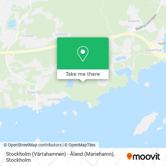 Stockholm (Värtahamnen) - Åland (Mariehamn) map