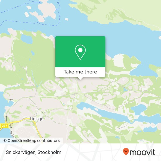 Snickarvägen map