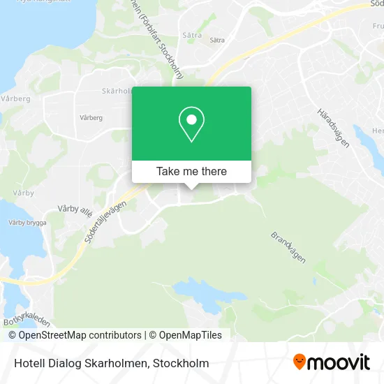 Hotell Dialog Skarholmen map