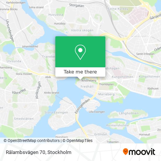 Rålambsvägen 70 map