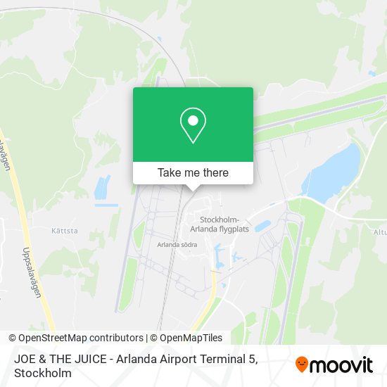 JOE & THE JUICE - Arlanda Airport Terminal 5 map