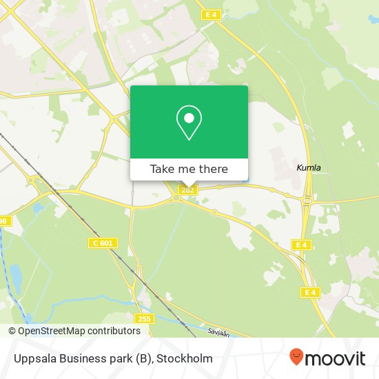 Uppsala Business park map