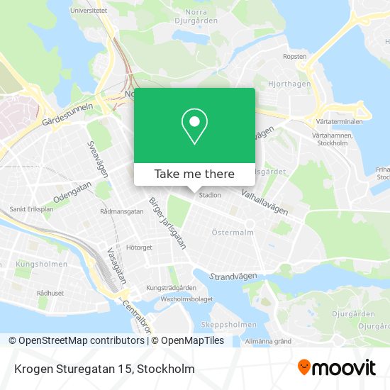 Krogen Sturegatan 15 map