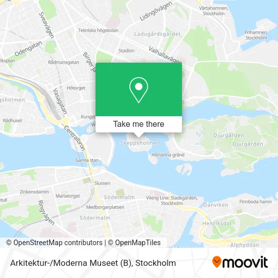 Arkitektur-/Moderna Museet (B) map