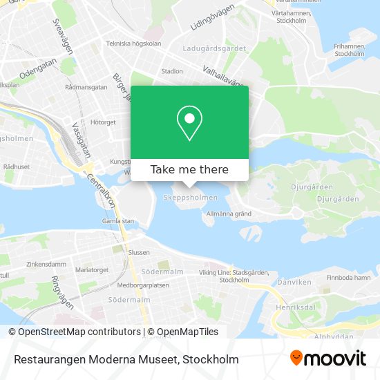 Restaurangen Moderna Museet map