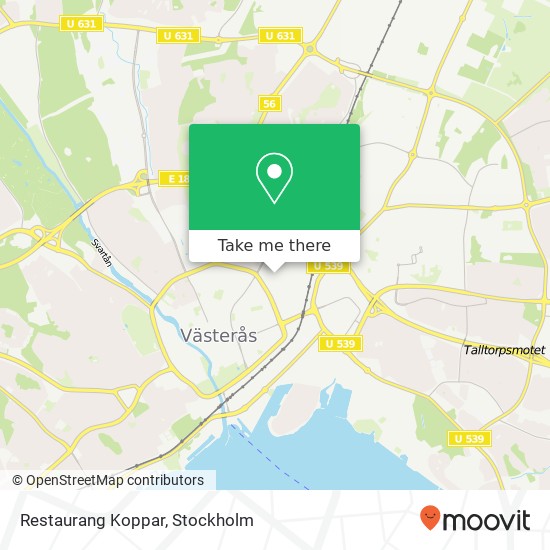 Restaurang Koppar map