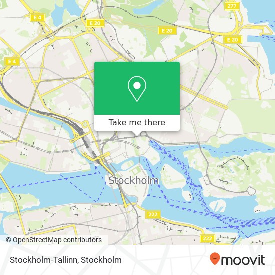 Stockholm-Tallinn map