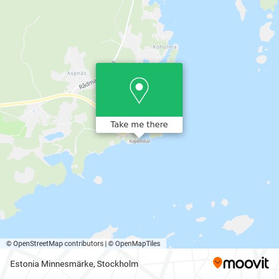 Estonia Minnesmärke map