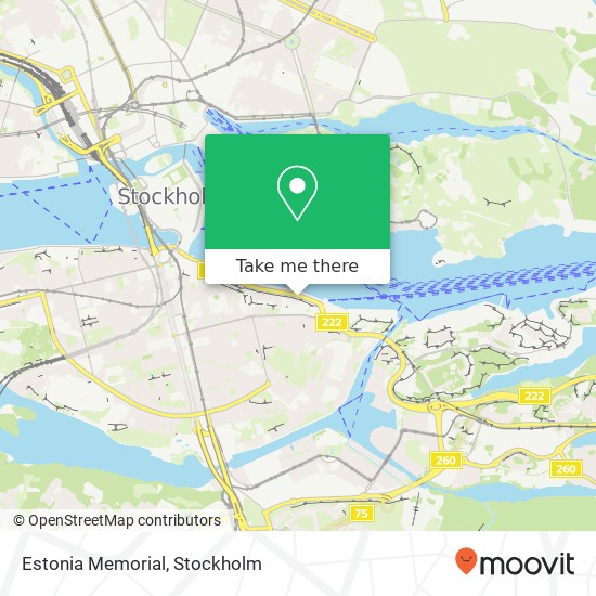 Estonia Memorial map