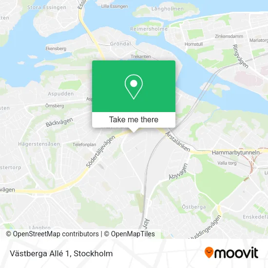 Västberga Allé 1 map