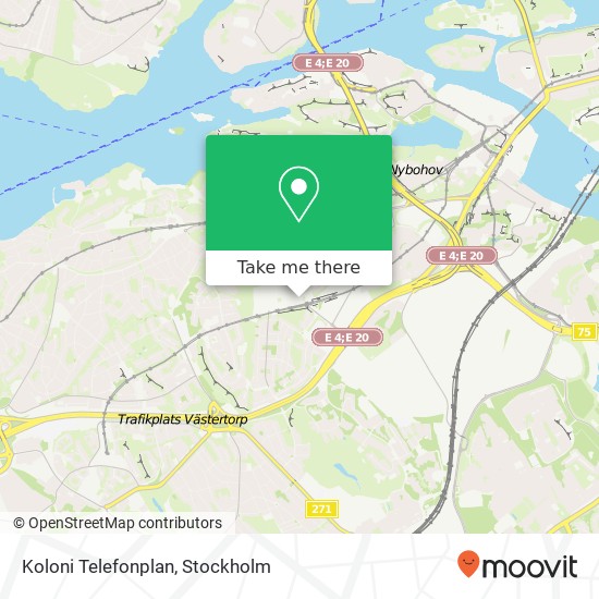 Koloni Telefonplan map