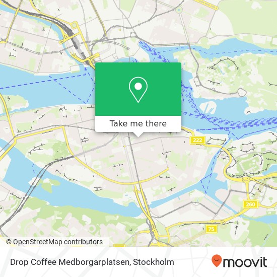 Drop Coffee Medborgarplatsen map